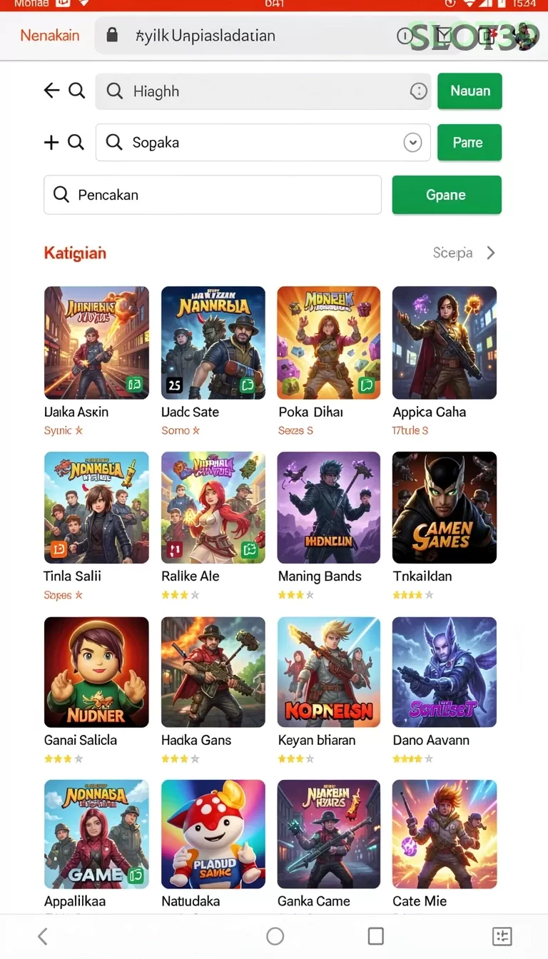 Galeri pratinjau visual slot39 build APK resmi terbaru